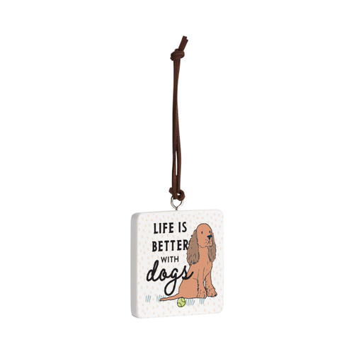 Spaniel Dog Ornament - Bone slide 