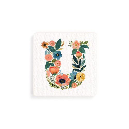 U Monogram Coasters - Set of 4 slide 