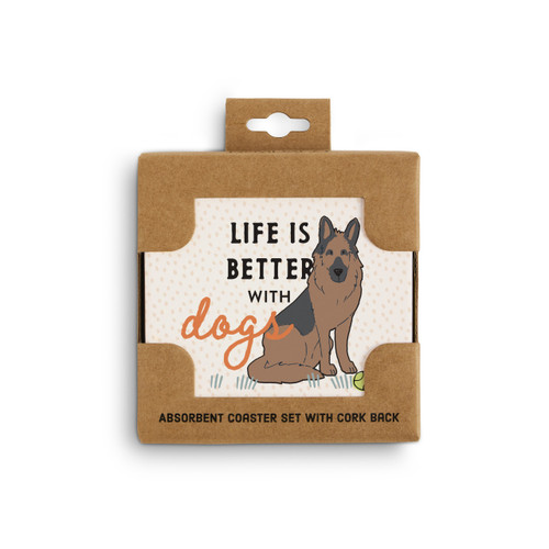 German Shepherd Dog Coasters - Set of 4 slide 