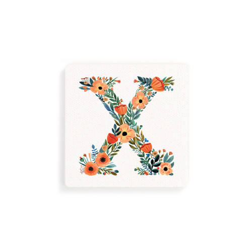 X Monogram Coasters - Set of 4 slide 