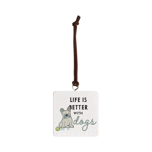 French Bulldog Dog Ornament - Bone slide 
