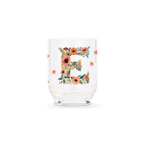 E Monogram Acrylic Tumbler - 14 oz. slide 