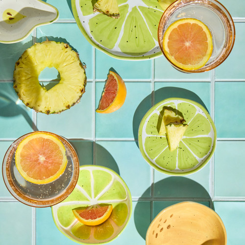 Lime Shaped Ceramic Plate - 5in slide 