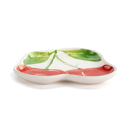 Cherry Shaped Ceramic Plate - 8in slide 
