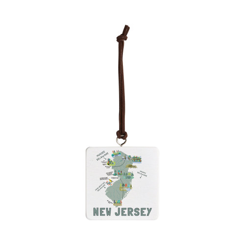New Jersey State Ornament - Bone slide 