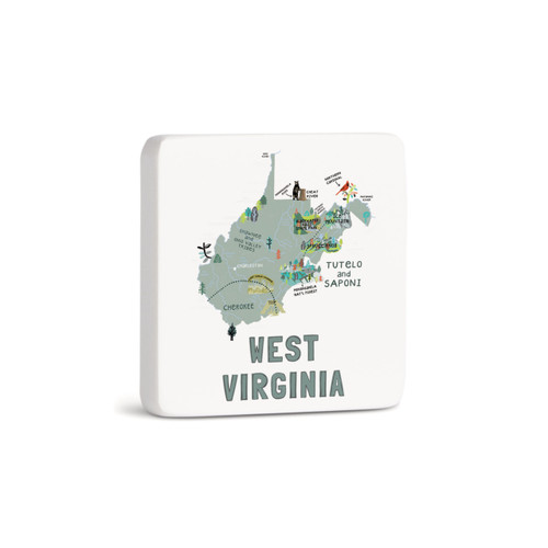 West Virginia State Magnet - Bone slide 