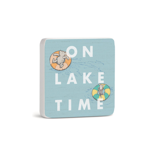 On Lake Time Magnet - Bone slide 