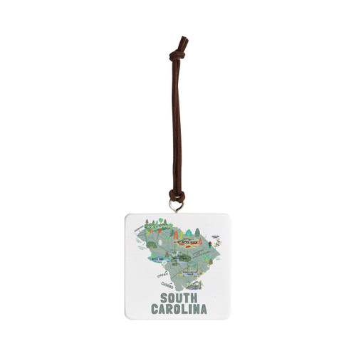 South Carolina State Ornament - Bone slide 