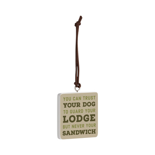 Trust Your Dog Ornament - Bone slide 