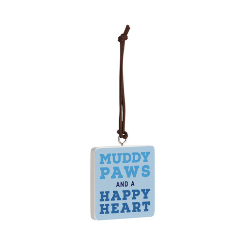 Muddy Paws Ornament - Bone slide 