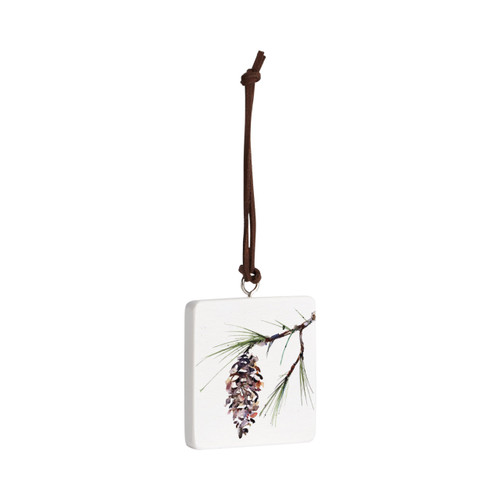 White Pine Ornament - Bone slide 