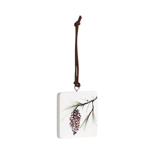 White Pine Ornament - Bone slide 