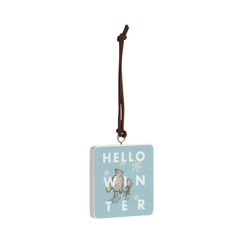 Hello Winter Ornament - Bone slide 
