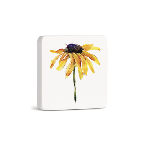 Black Eyed Susan Magnet - Bone slide 