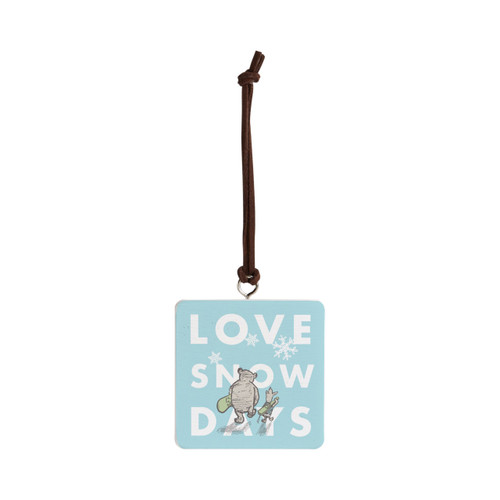 Love Snow Days Ornament - Bone slide