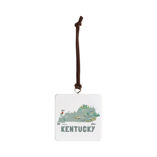 Kentucky State Ornament - Bone slide 