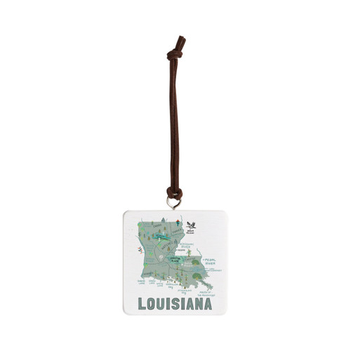 Louisiana State Ornament - Bone slide 