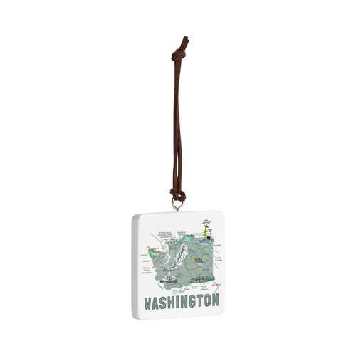 Washington State Ornament - Bone slide 