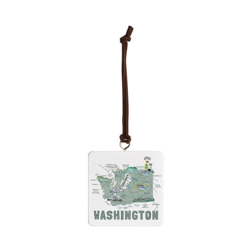 Washington State Ornament - Bone slide 