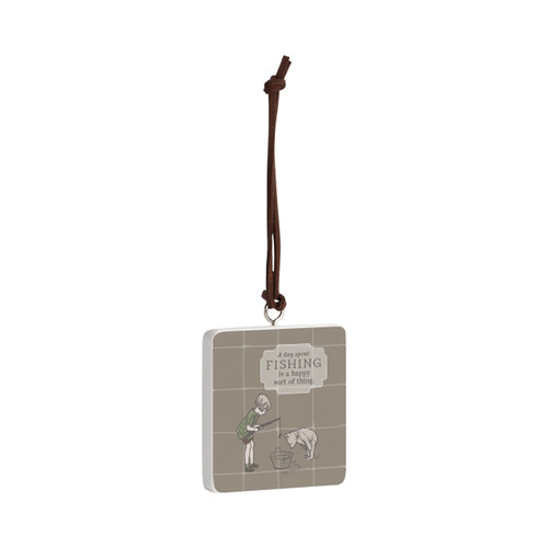 Day Spent Fishing Ornament - Bone slide 