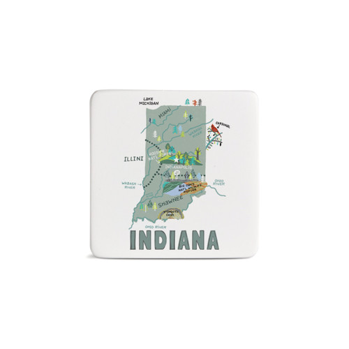 Indiana State Magnet - Bone slide 