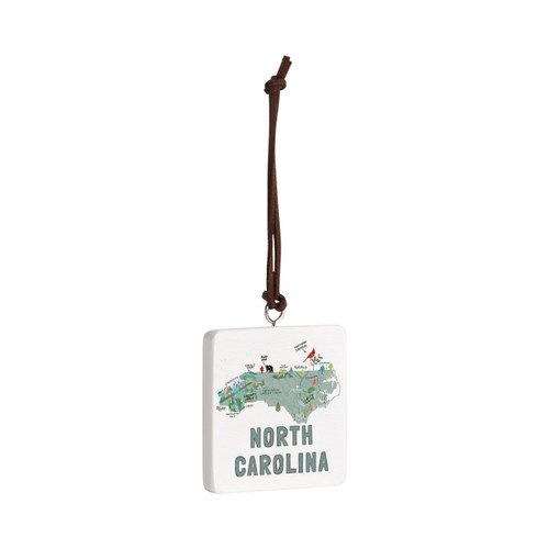 North Carolina State Ornament - Bone slide 