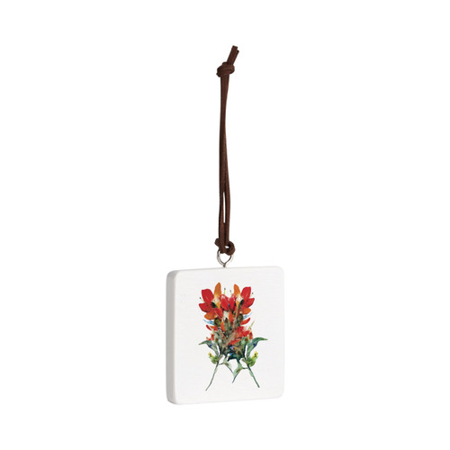 Indian Paintbrush Ornament - Bone slide 
