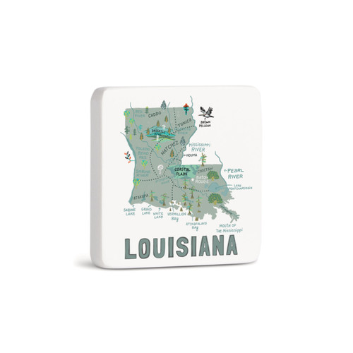 Louisiana State Magnet - Bone slide 
