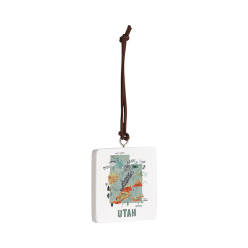 Utah State Ornament - Bone slide 