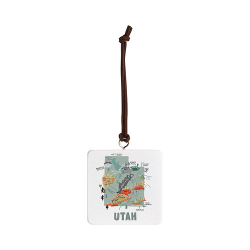 Utah State Ornament - Bone slide 