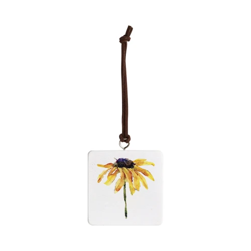 Black Eyed Susan Ornament - Bone slide 