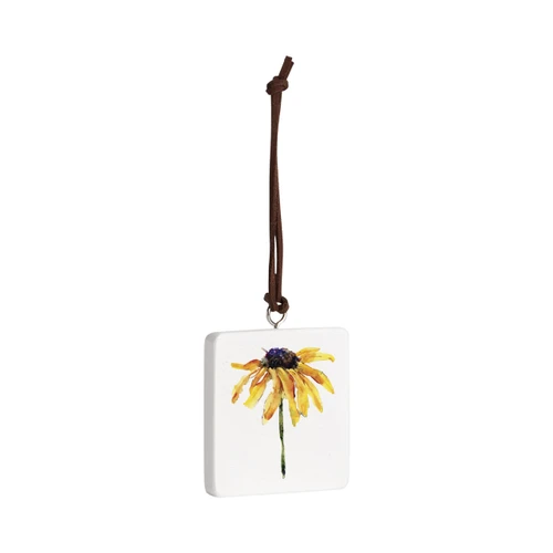 Black Eyed Susan Ornament - Bone slide 