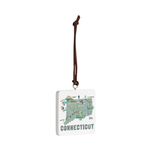 Connecticut State Ornament - Bone slide 