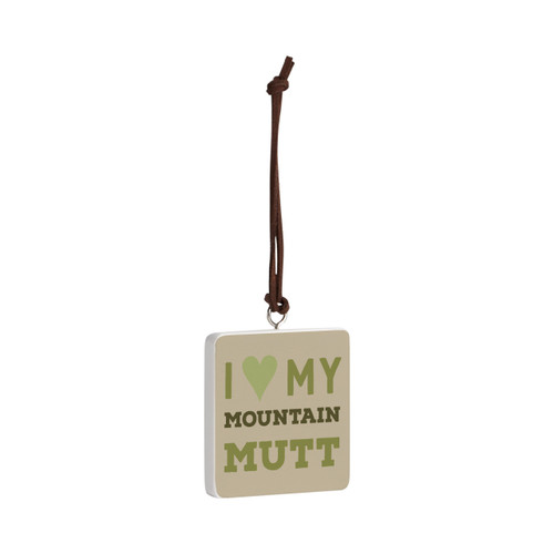 Mountain Mutt Ornament - Bone slide 