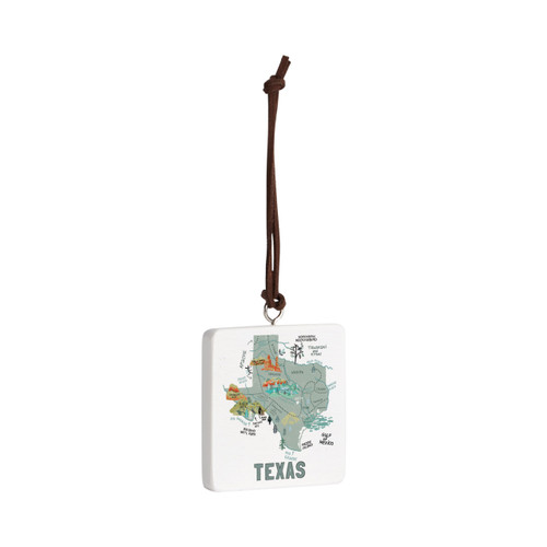 Texas State Ornament - Bone slide 