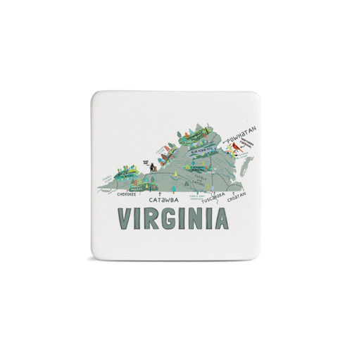 Virginia State Magnet - Bone slide 
