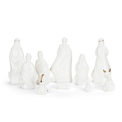 Ceramic LED Nativity Figures - Set of 10 slide 