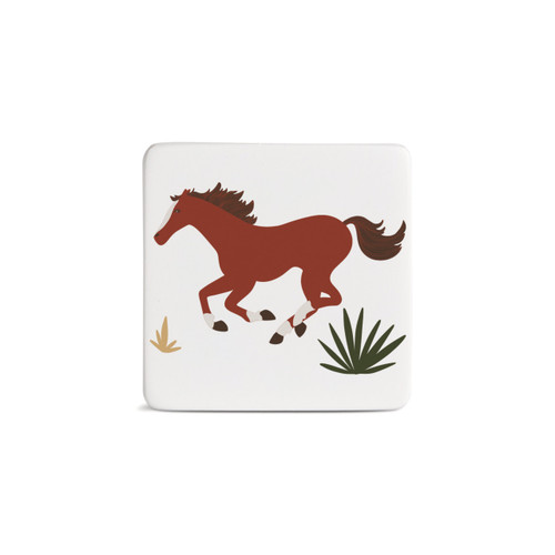 Running Horses Magnet - Bone slide