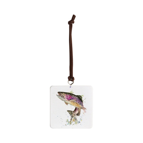 Rainbow Trout Ornament - Bone slide