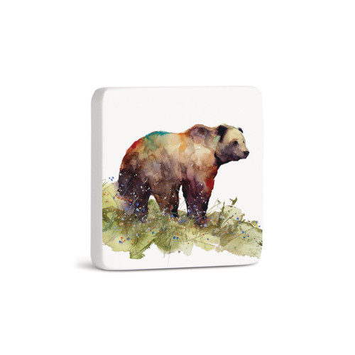 DC Grizzly Bear Magnet - Bone slide 