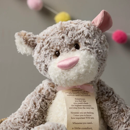 Pink Giving Bear 12in slide 
