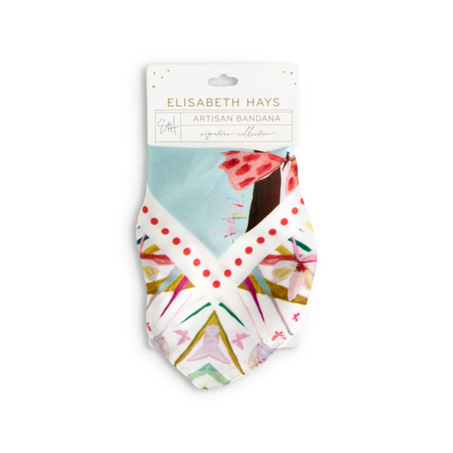 Floral Butterfly Bandana Scarf - 26x26in slide 