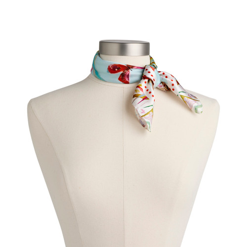 Floral Butterfly Bandana Scarf - 26x26in slide 