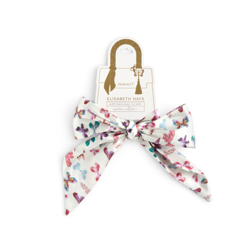 Butterfly Skinny Tie Bag Scarf - 5x95cm slide 