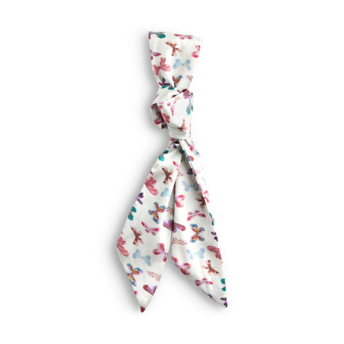 Butterfly Skinny Tie Bag Scarf - 5x95cm slide 