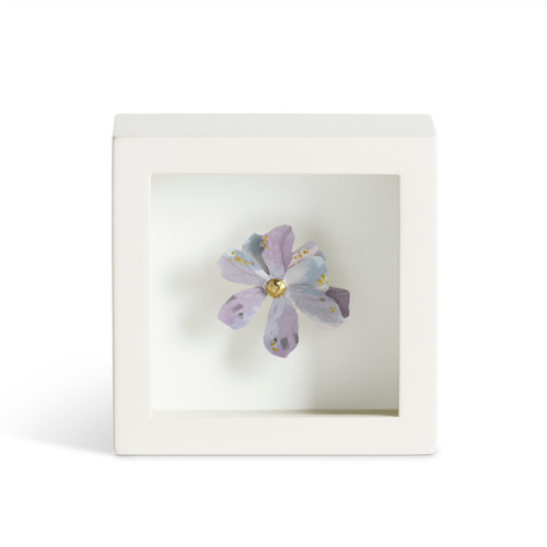 Pure Grace Purple Flower Shadow Box - 4in slide 