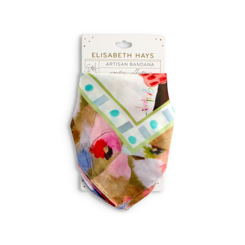 Multi-Colored Butterfly Bandana Scarf - 26x26in slide 