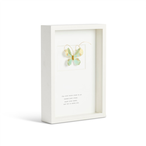 Growth Butterfly Quote Wall Art - 10x7in slide 