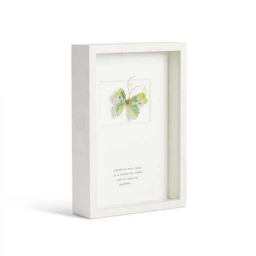 Hope Butterfly Quote Wall Art - 10x7in slide 