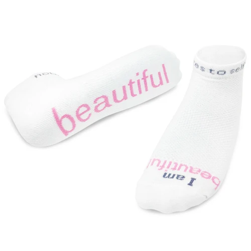 I am Beautiful Socks -M slide 